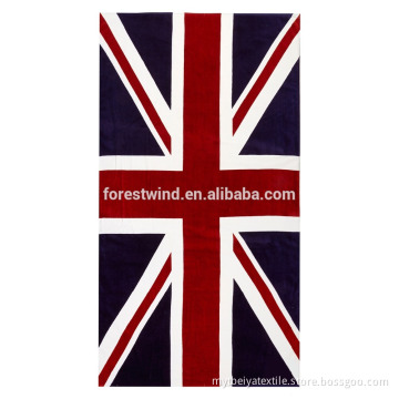 Double-face fleece Cheap flag Print / Microfiber Beach Towel